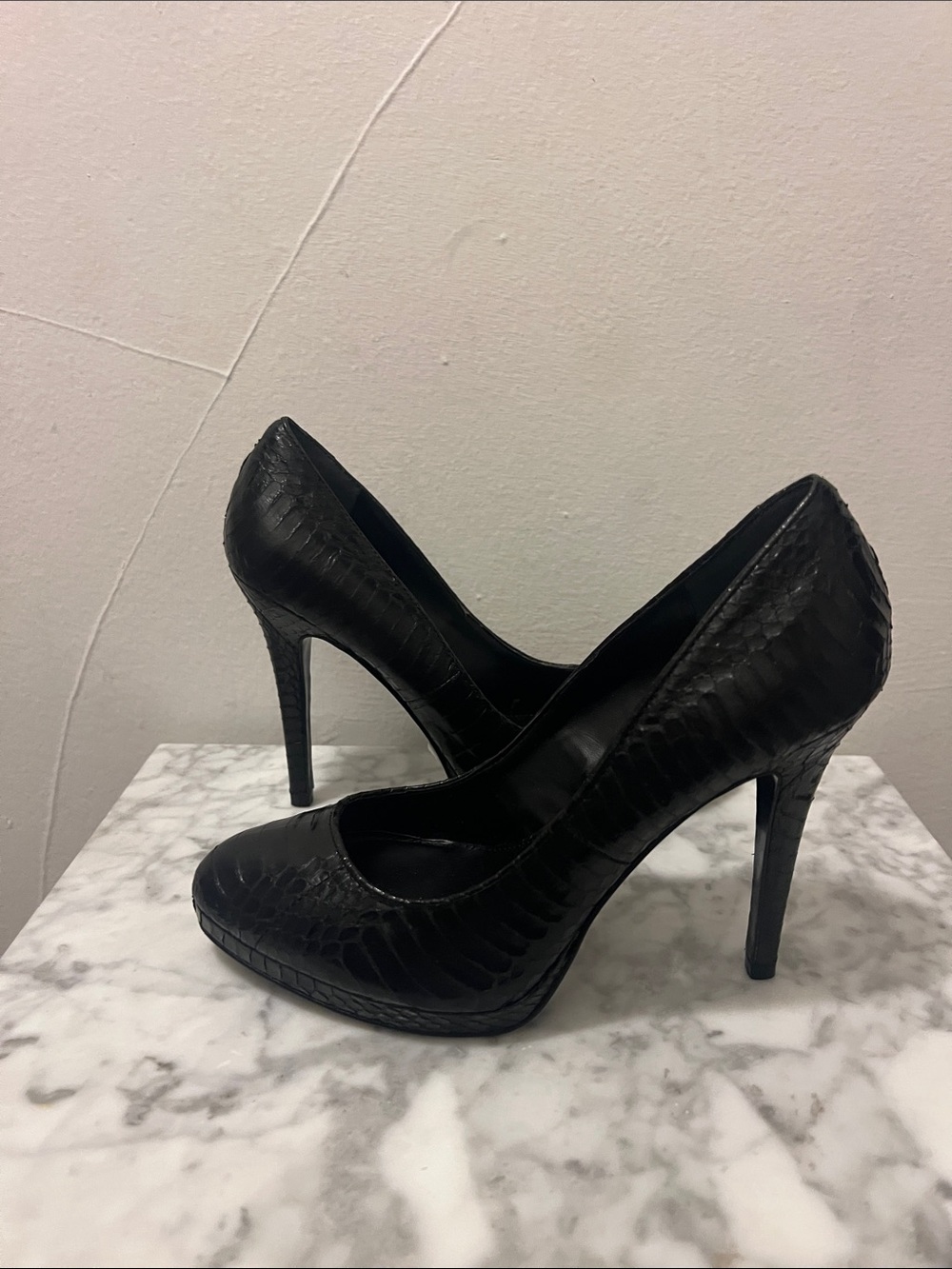 Ralph Lauren Croc Heel Pumps